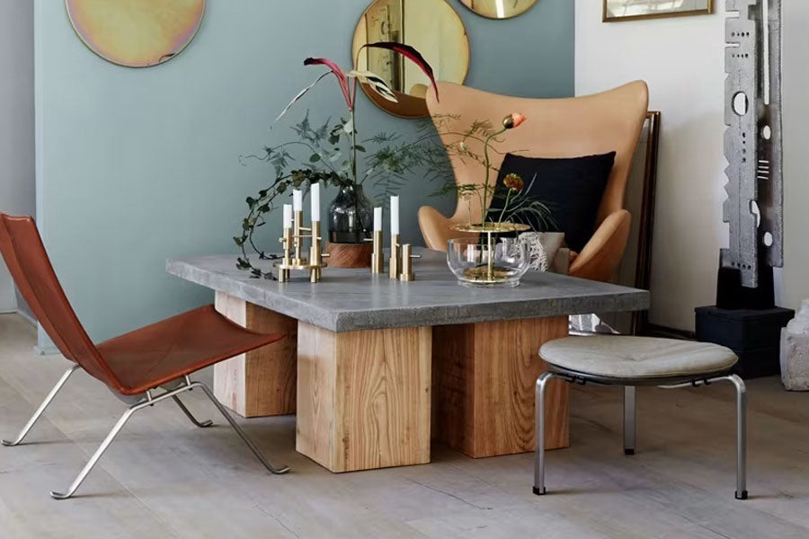 PK33 Stool by Fritz Hansen, showing pk33 stool in live shot.