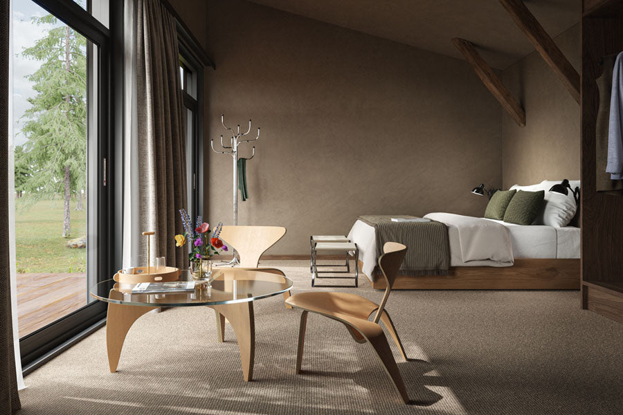 PK60 Coffee Table by Fritz Hansen, showing pk60 coffee table in live shot.