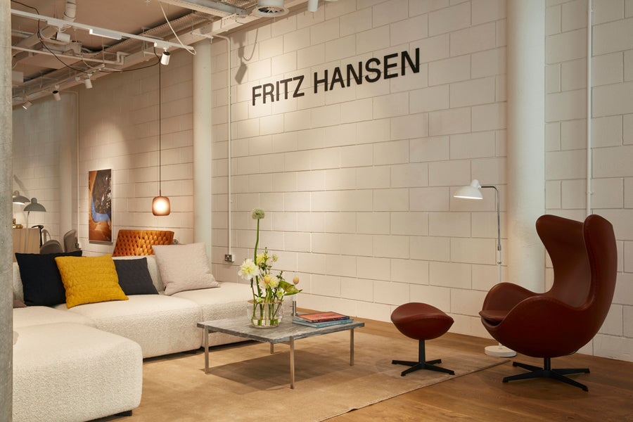 PK61 Coffee Table by Fritz Hansen, showing pk61 coffee table in live shot.