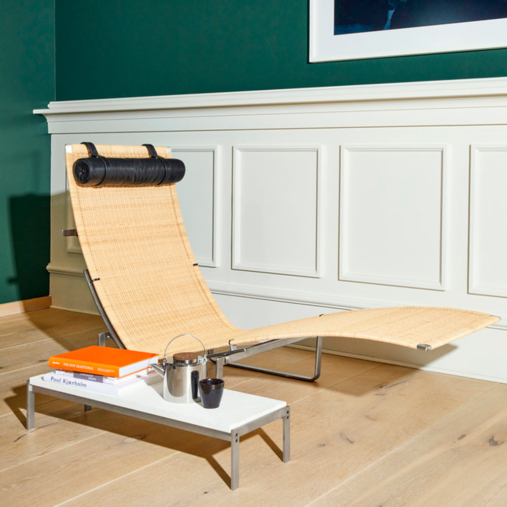 PK63 Coffee Table by Fritz Hansen, showing pk63 coffee table in live shot.
