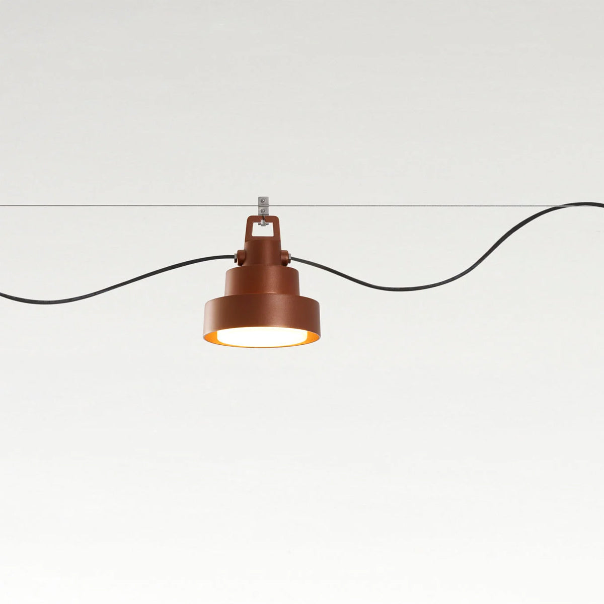 Plaff-On S IP65 Outdoor Pendant by Marset, showing plaff-on s ip65 outdoor pendant in studio shot.