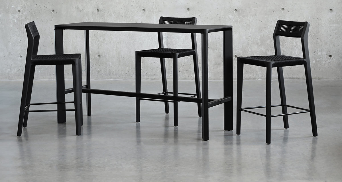 Plank Counter Table by Mobital, showing plank counter table in live shot.