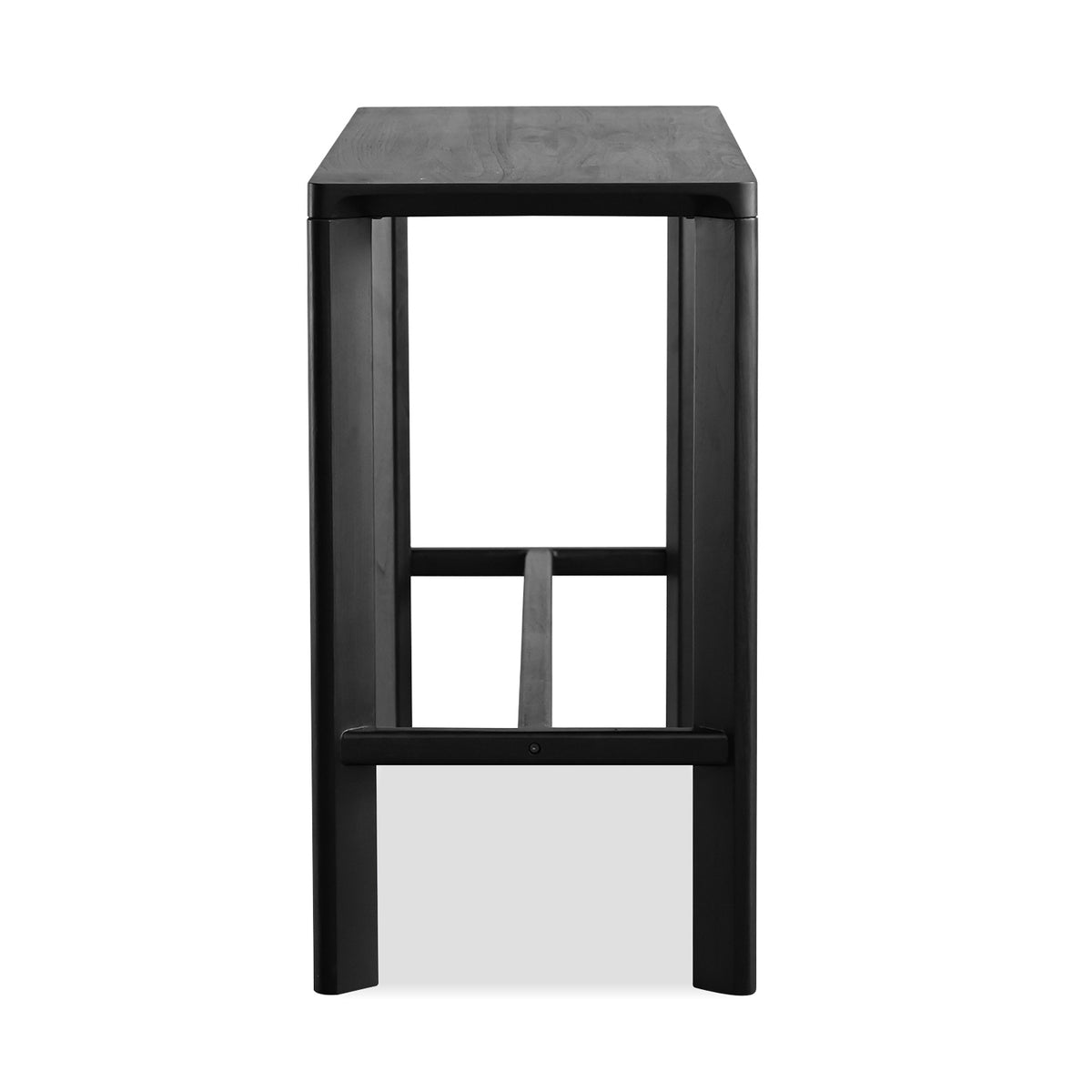 Plank Counter Table by Mobital, showing side view of plank counter table.