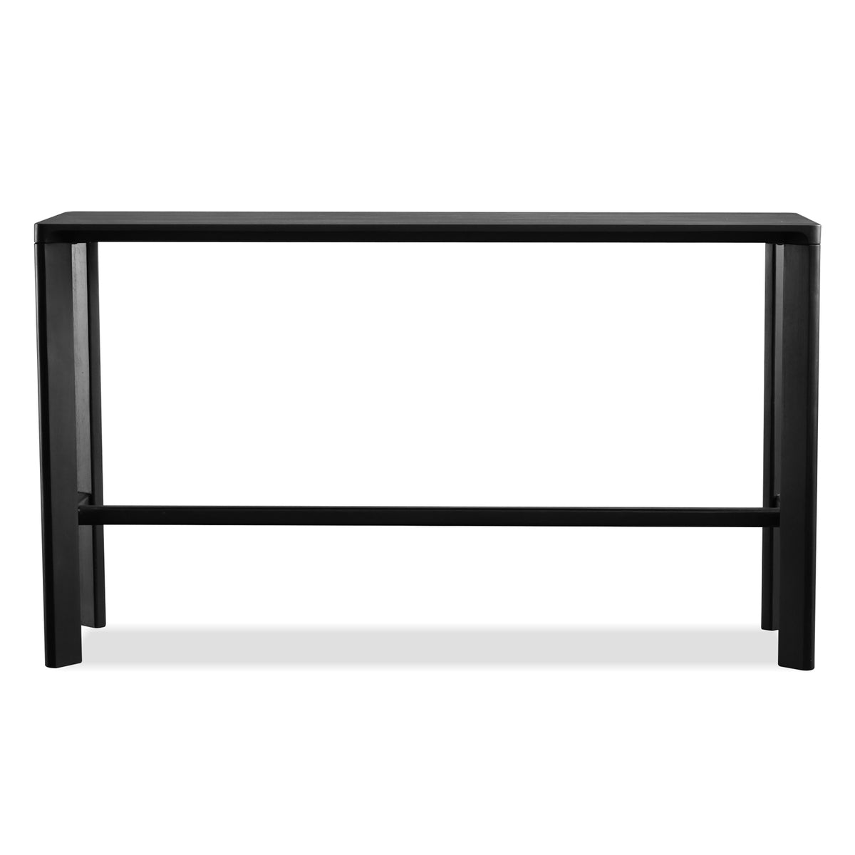 Plank Counter Table by Mobital, showing front view of plank counter table.