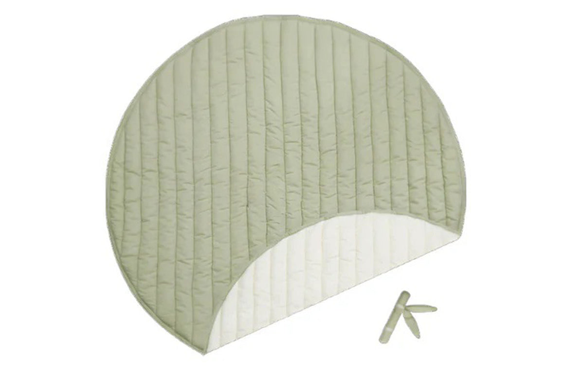 Playmat Bamboo Leaf by Lorena Canals, showing front view of playmat bamboo leaf.
