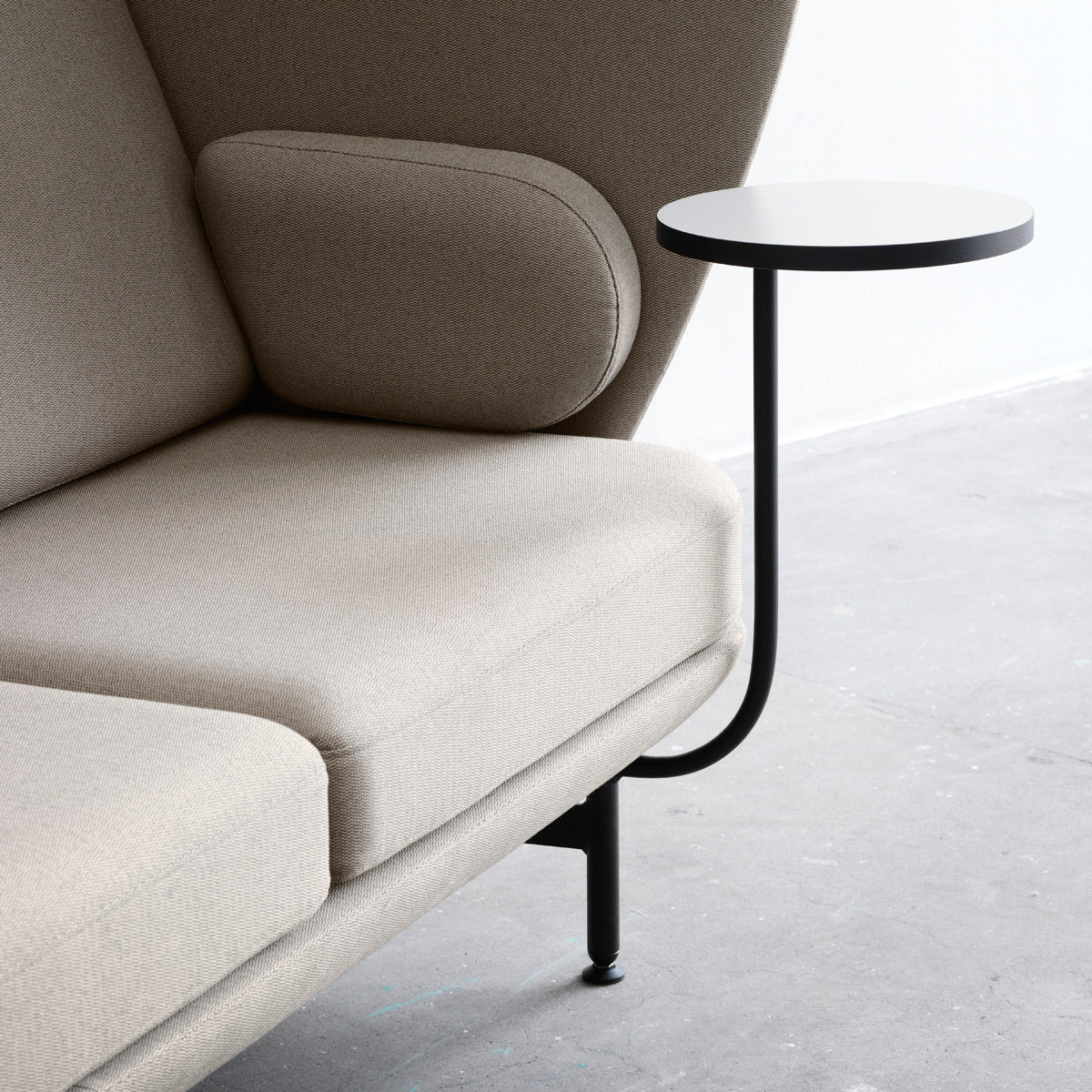Plenum Table by Fritz Hansen, showing plenum table in live shot.