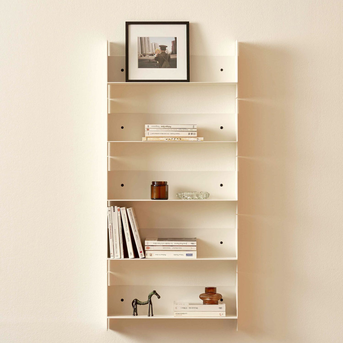 PLI Wall Shelf by TipToe, showing pli wall shelves in live shot.