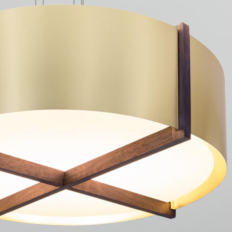 Plura 30" Pendant Light 3K/4K LED by Cerno, showing closeup view of plura 30" pendant light 3k/4k led in live shot.