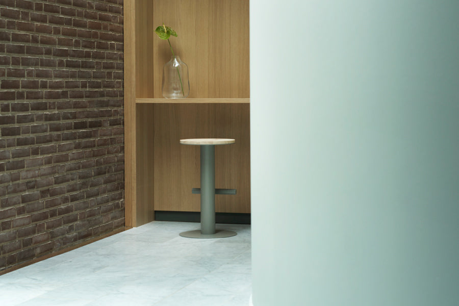 Pole Barstool by Normann Copenhagen, showing pole barstool in live shot.