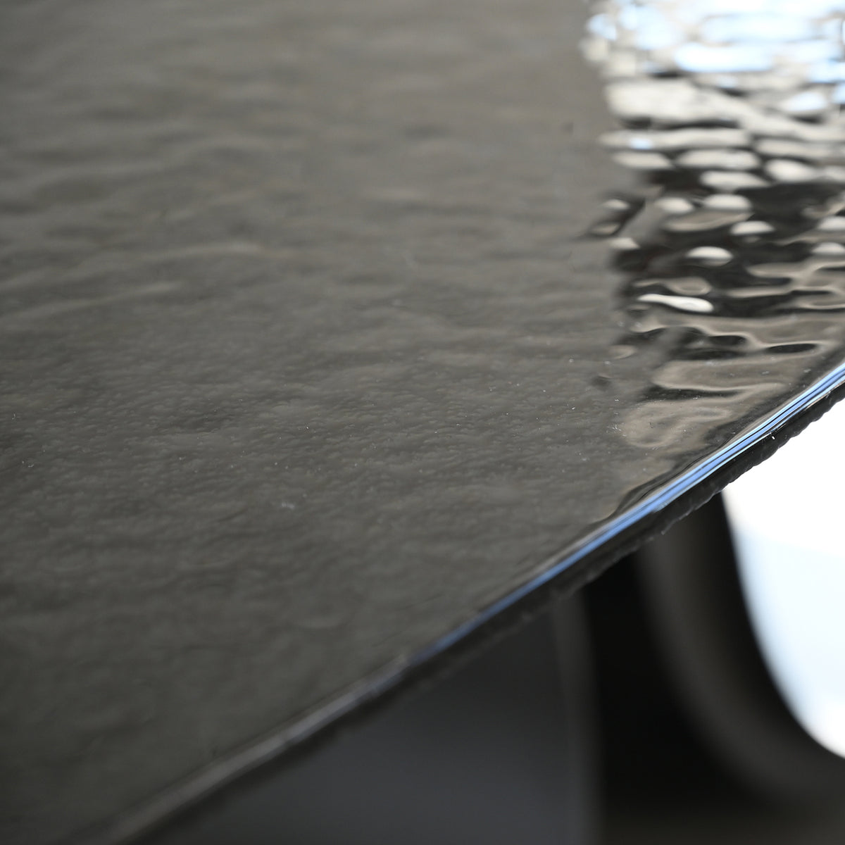 Ponza Oval Dining Table by Mobital, showing closeup view of ponza oval dining table.