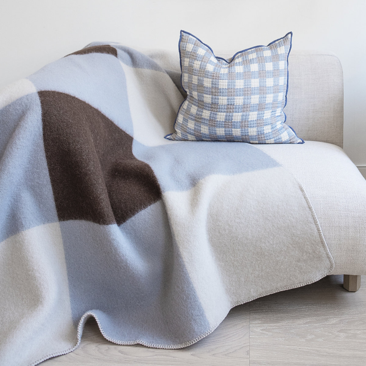 Pop Wool Blanket by Brita, showing pop wool blanket in live shot.