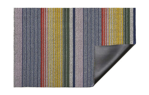 Pop Stripe Shag Mat by Chilewich - Multi Pop Stripe.