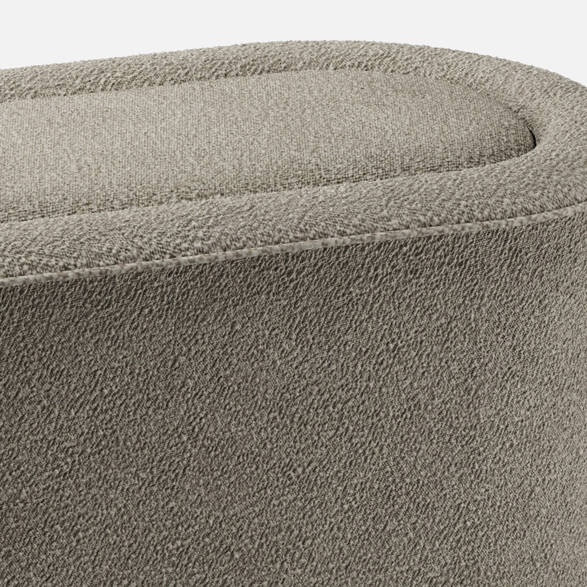 Praline Bench by Woud, showing closeup view of praline bench.