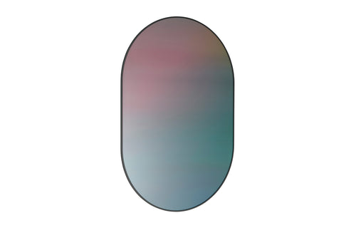 Printed Mirror by Fritz Hansen - Round, Green Aquarelle.