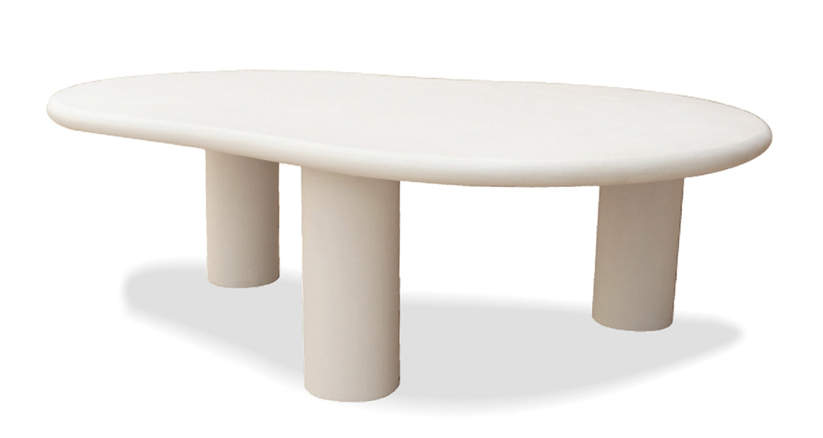 Puddle Coffee Table by Mobital, showing front view of puddle coffee table.