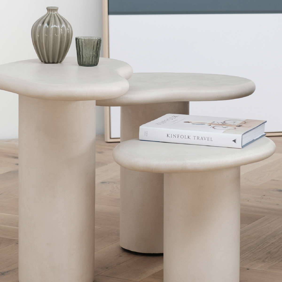 Puddle Coffee Table by Mobital, showing puddle coffee table in live shot.