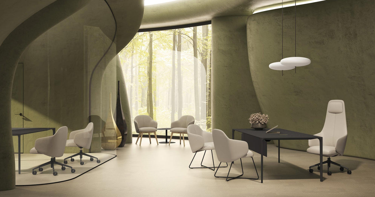 Quinta Metal Armchair by Kollektiff, showing quinta metal armchairs in live shot.