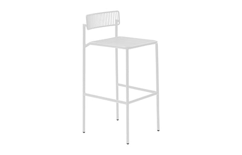Rachel Counter Stool by Bend - White Metal, No Fabric.