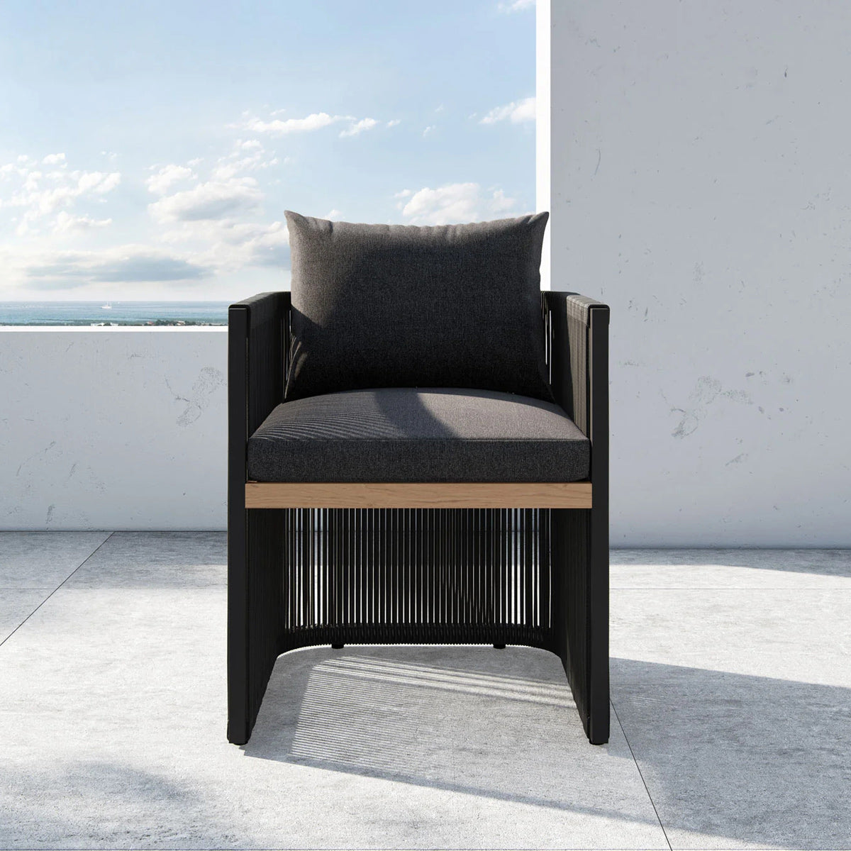 Ravelle Dining Chair by Viesso, showing ravelle dining chair in live shot.