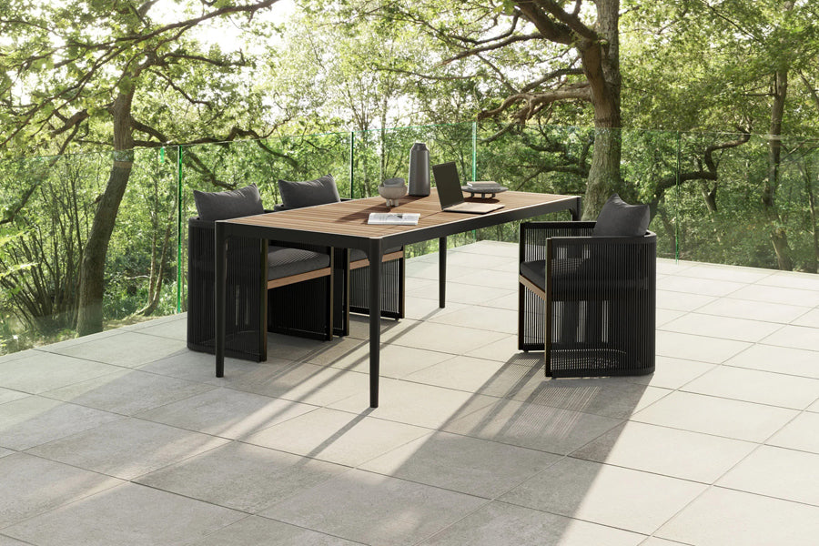 Ravelle Dining Chair by Viesso, showing ravelle dining chairs in live shot.