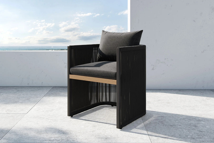 Ravelle Dining Chair by Viesso, showing ravelle dining chair in live shot.