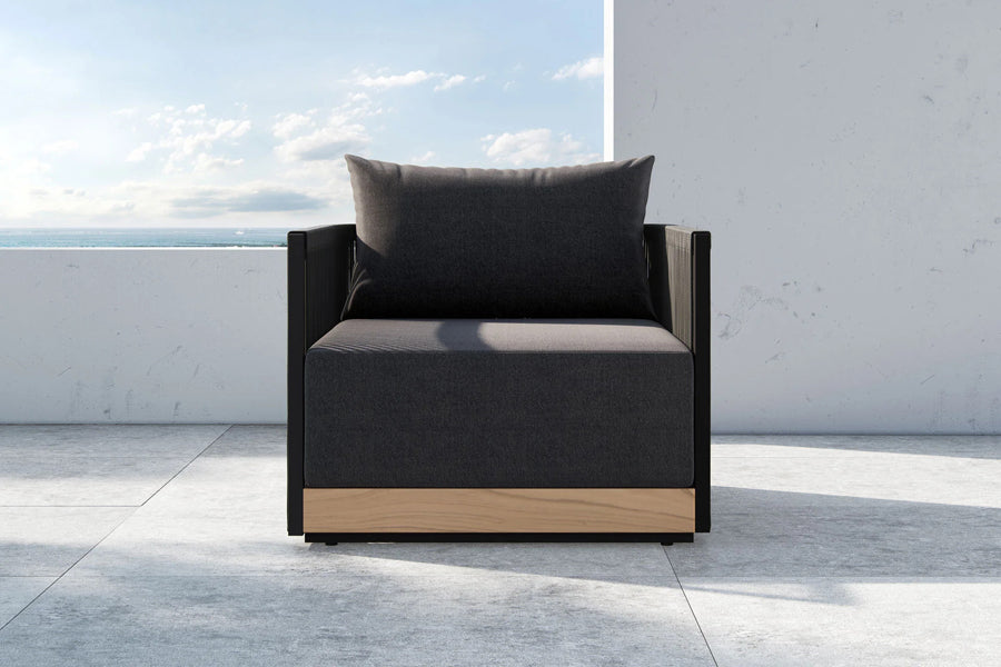 Ravelle Lounge Chair by Viesso, showing ravelle lounge chair in live shot.