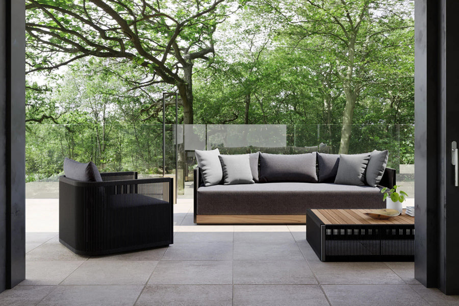 Ravelle Lounge Chair by Viesso, showing ravelle lounge chair in live shot.
