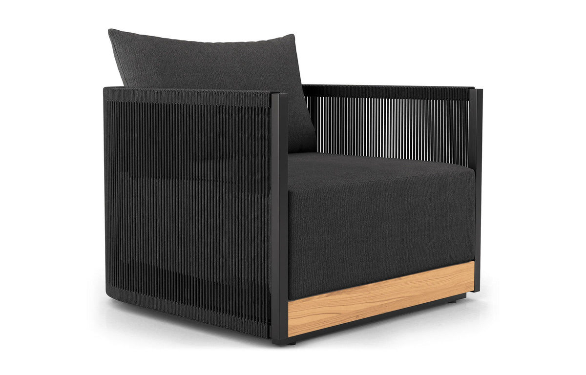 Ravelle Lounge Chair by Viesso - Peppercorn Fabric.