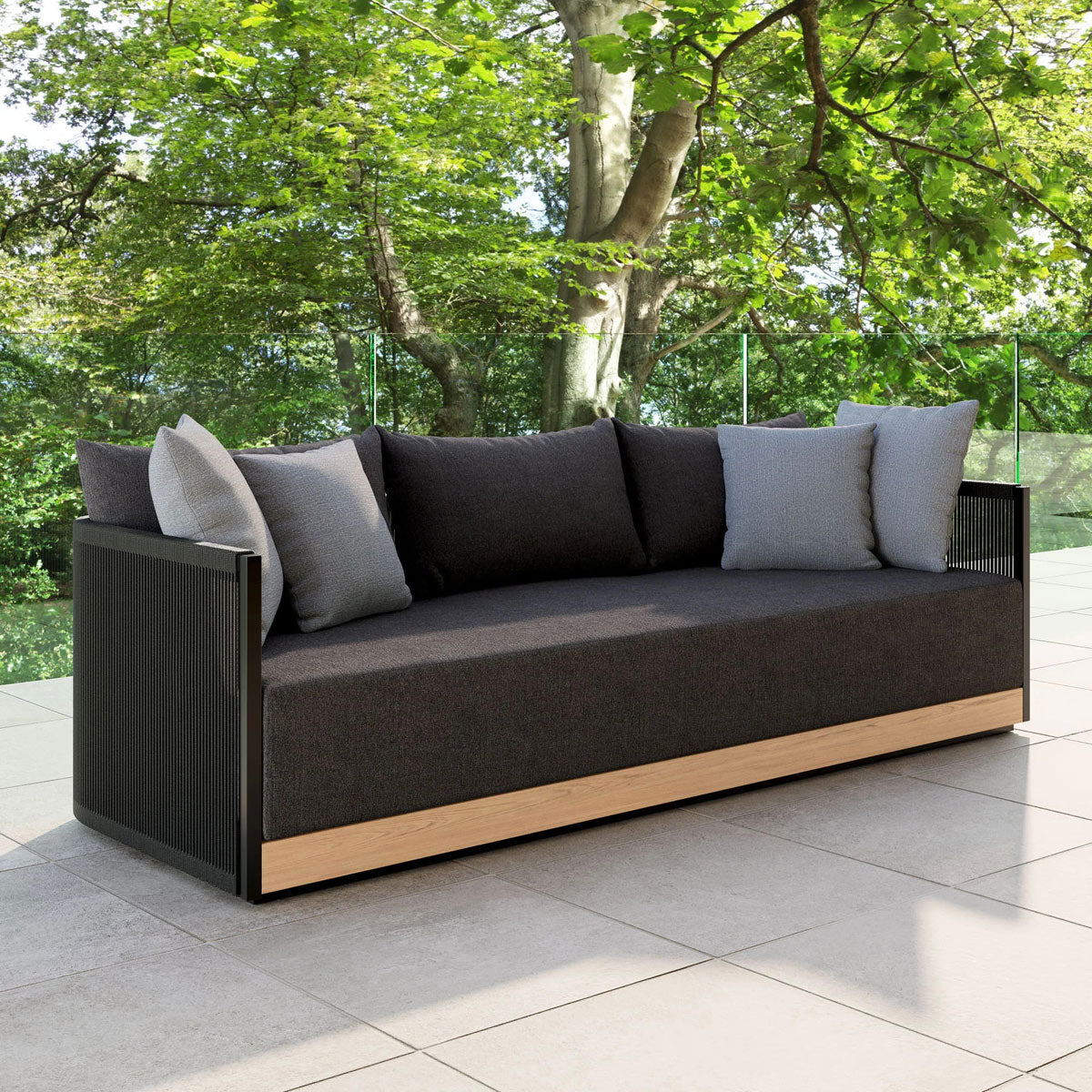 Ravelle Sofa by Viesso, showing ravelle sofa in live shot.