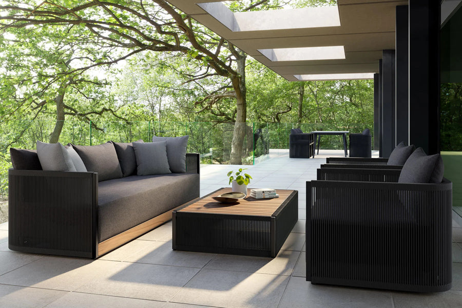 Ravelle Sofa by Viesso, showing ravelle sofa in live shot.
