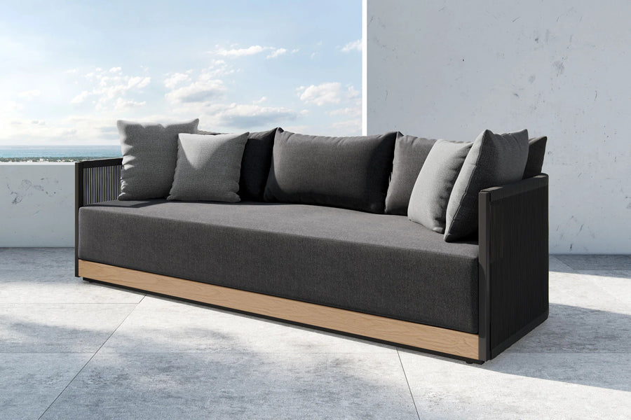 Ravelle Sofa by Viesso, showing ravelle sofa in live shot.
