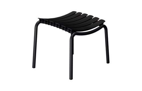 Reclips Outdoor Footrest by Houe - Black Powder Coated Aluminum.