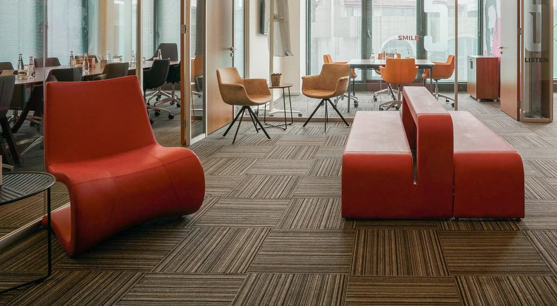 Rego Ellipse Swivel Armchair by B&T, showing rego ellipse swivel armchairs in live shot.