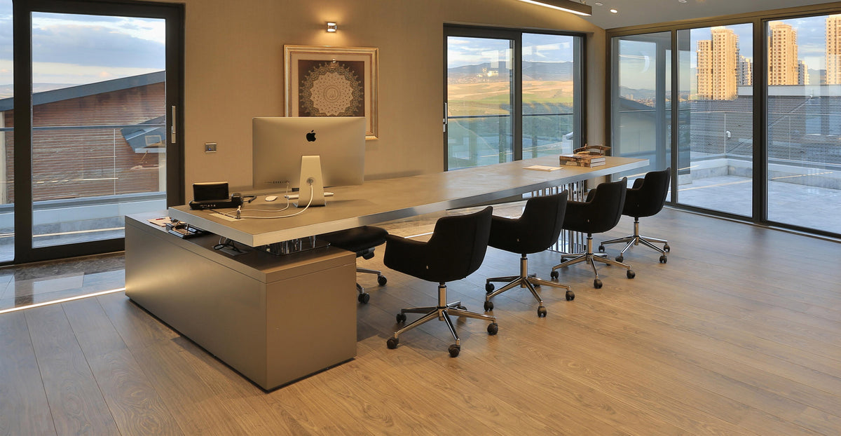 Rego Office Chair by B&T, showing rego office chairs in live shot.