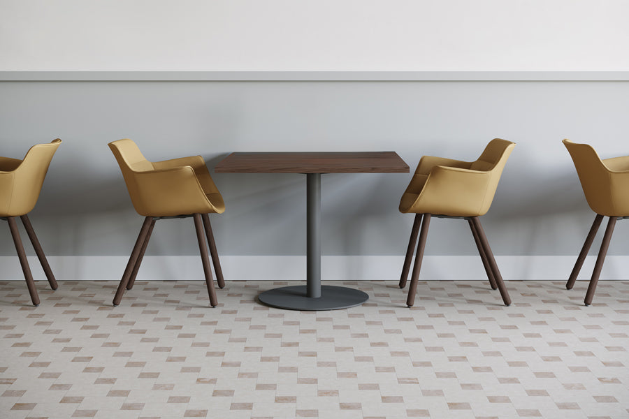 Rego Play Dowel Wood Chair by B&T, showing rego play dowel wood chairs in live shot.