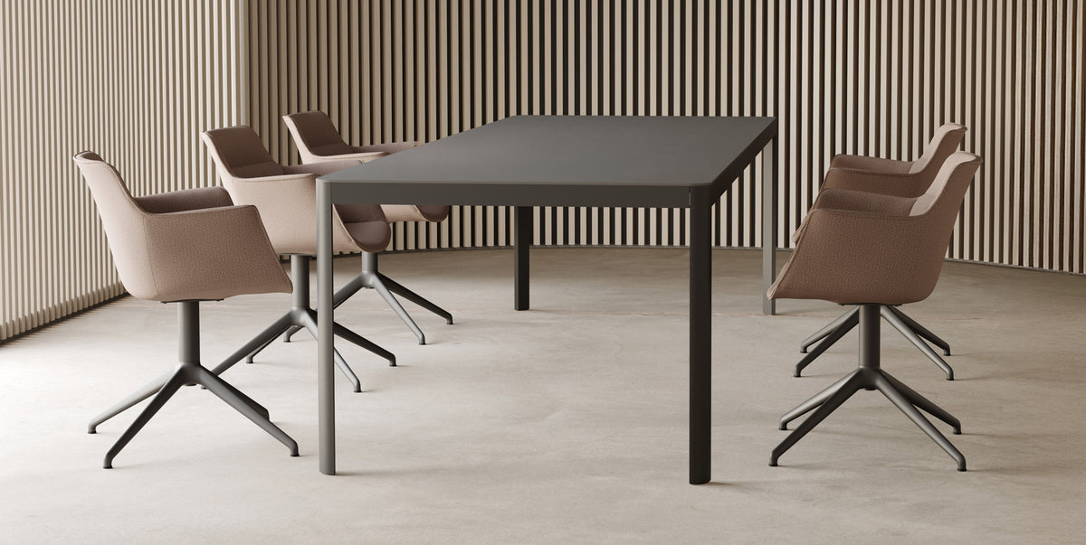 Rego Play Premium Swivel Chair by B&T, showing rego play premium swivel chairs in live shot.