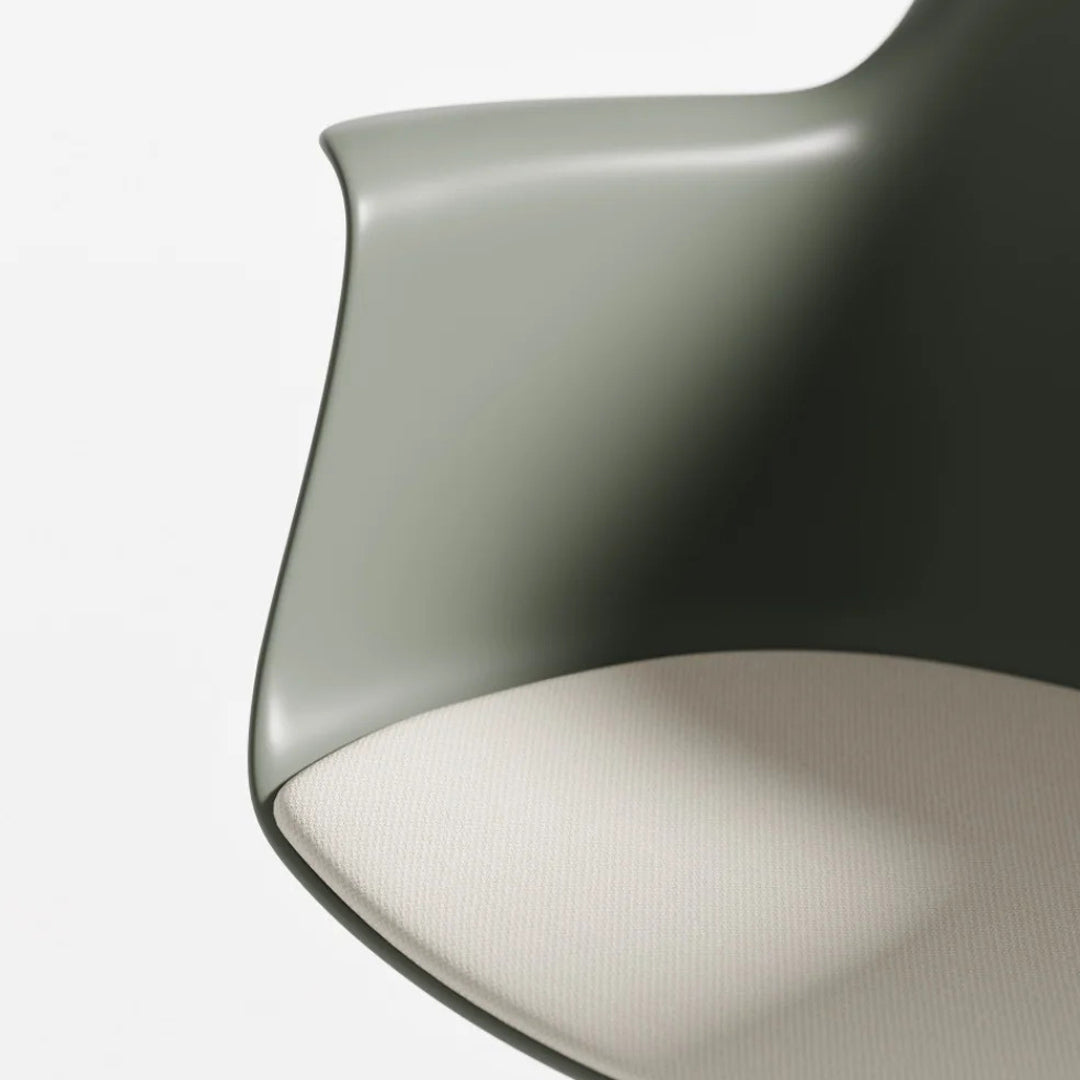 Rego Play Premium Swivel Chair by B&T, showing closeup view of rego play premium swivel chair in live shot.