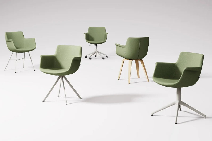Rego Plywood Armchair by B&T, showing rego plywood armchair in live shot.