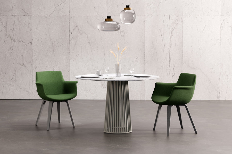 Rego Plywood Armchair by B&T, showing rego plywood armchairs in live shot.