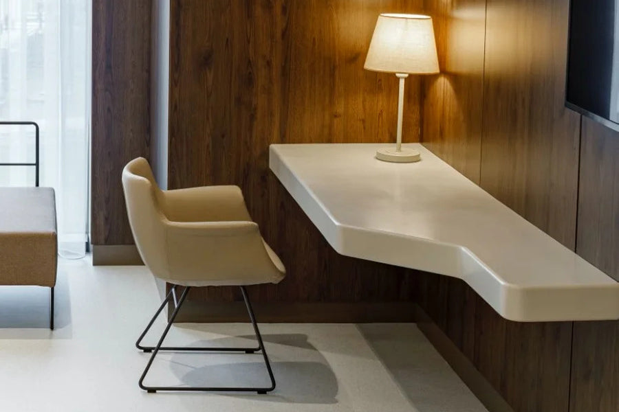 Rego Sled Armchair by B&T, showing rego sled armchair in live shot.