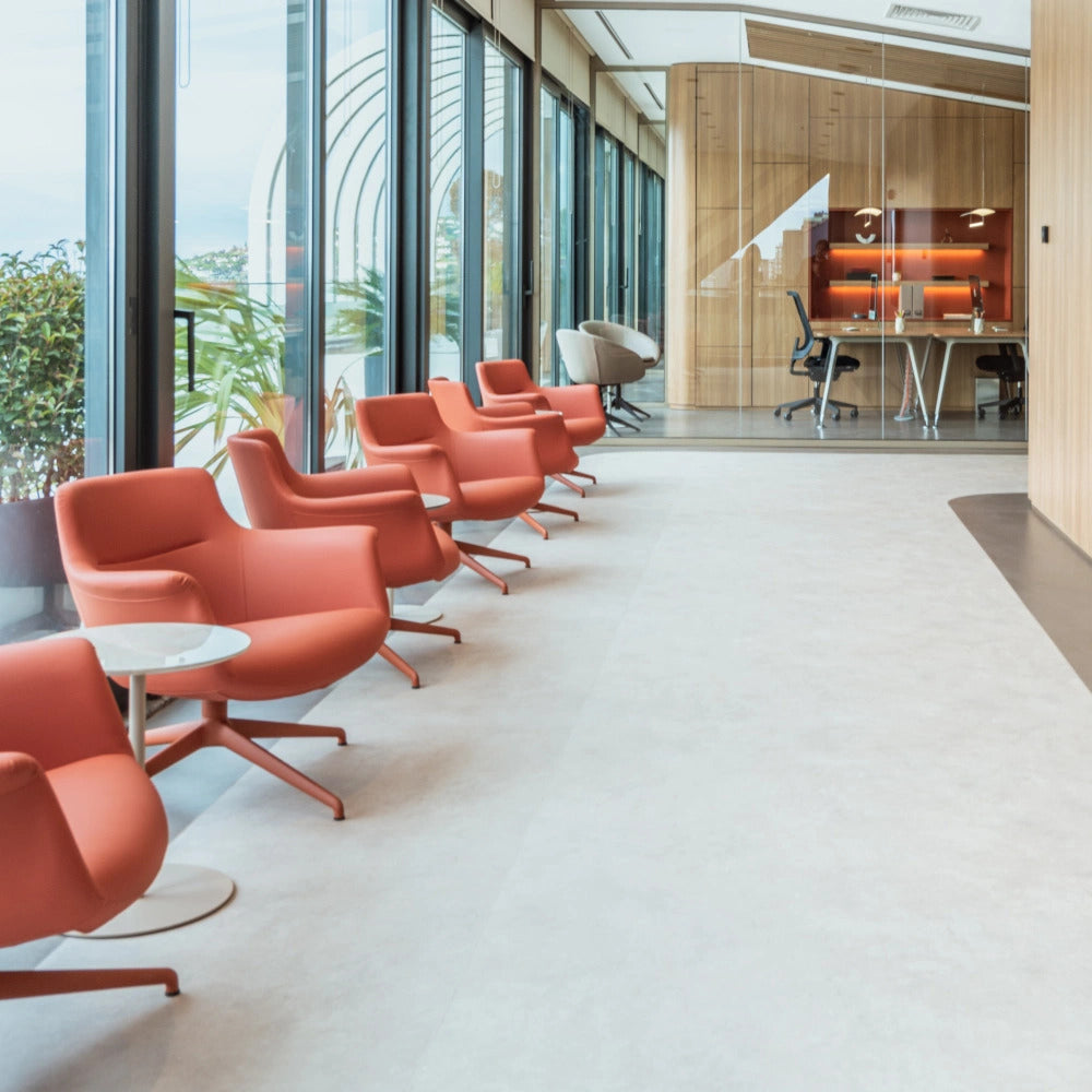 Rego Swivel Metal Lounge Chair by B&T, showing rego swivel metal lounge chairs in live shot.