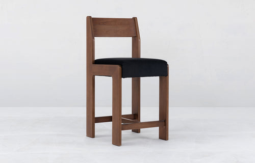 Reka Stool by Sun at Six - Counter, Amber Makata, Black Velvet.