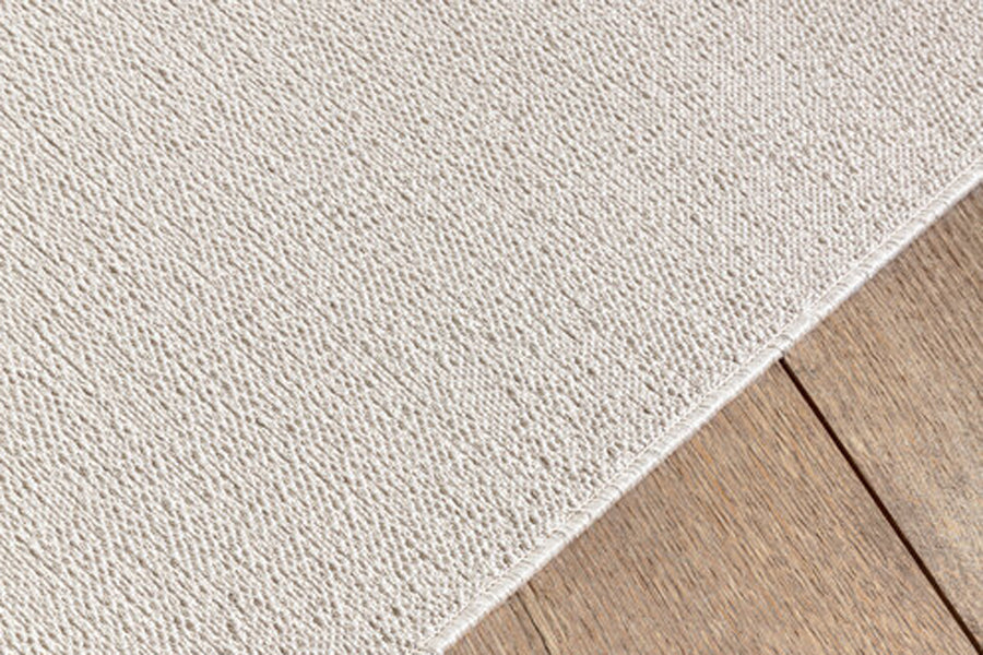 Relax Woven Rug by Ligne Pure, showing closeup view of relax woven rug.