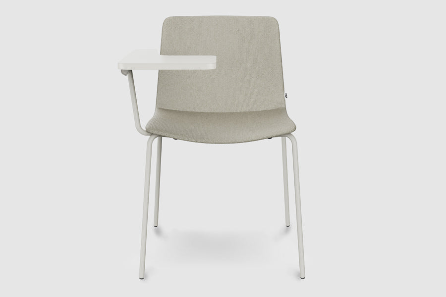 Rest 4 Legs Chair with Writing Tablet Arm by B&T, showing rest 4 legs chair with writing tablet arm in live shot.