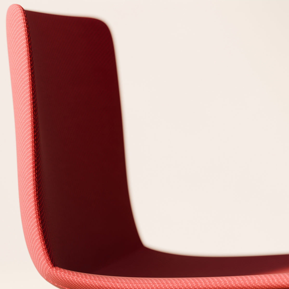 Rest Dowel Wood Chair by B&T, showing closeup view of rest dowel wood chair in live shot.