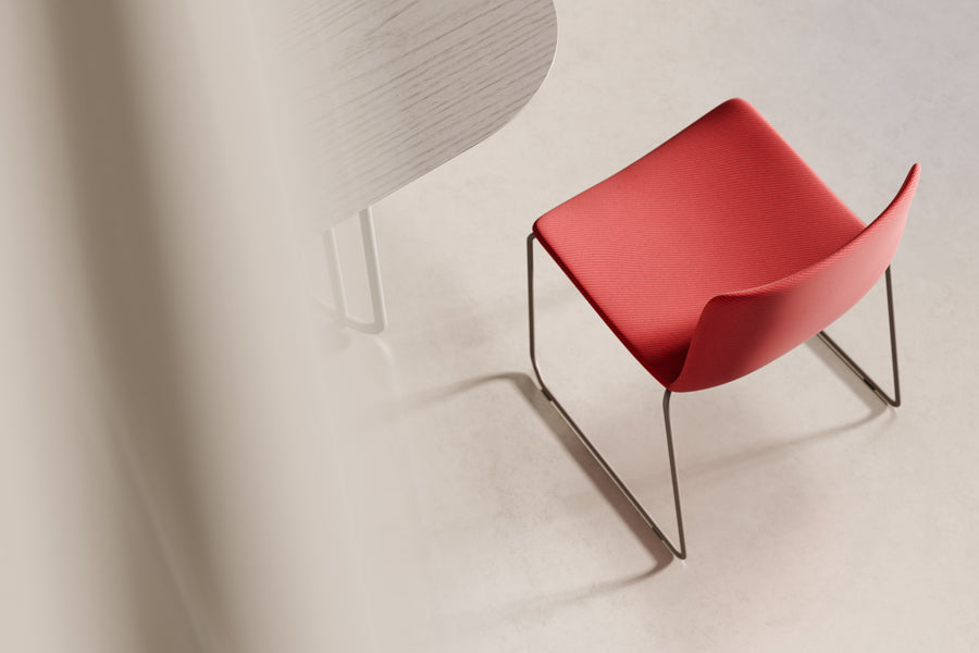 Rest Indoor Sled Chair by B&T, showing rest indoor sled chair in live shot.