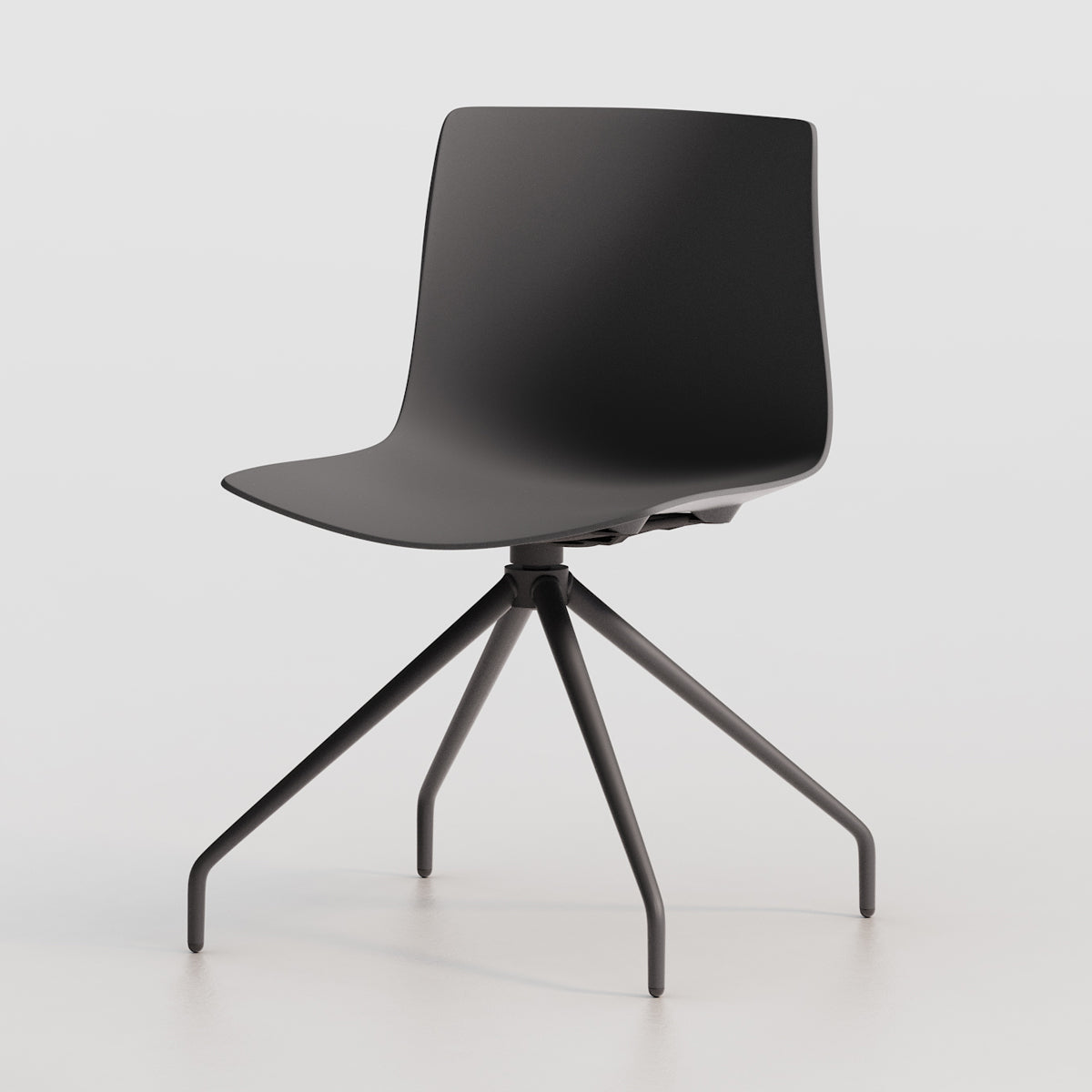 Rest Spider Swivel Guest Chair by B&T, showing rest spider swivel guest chair in live shot.