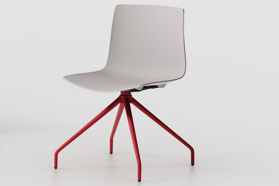 Rest Spider Swivel Guest Chair by B&T, showing rest spider swivel guest chair in live shot.