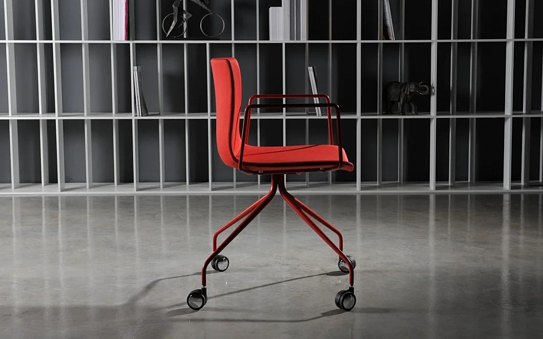Rest Spider Swivel Office Armchair by B&T, showing rest spider swivel office armchair in live shot.