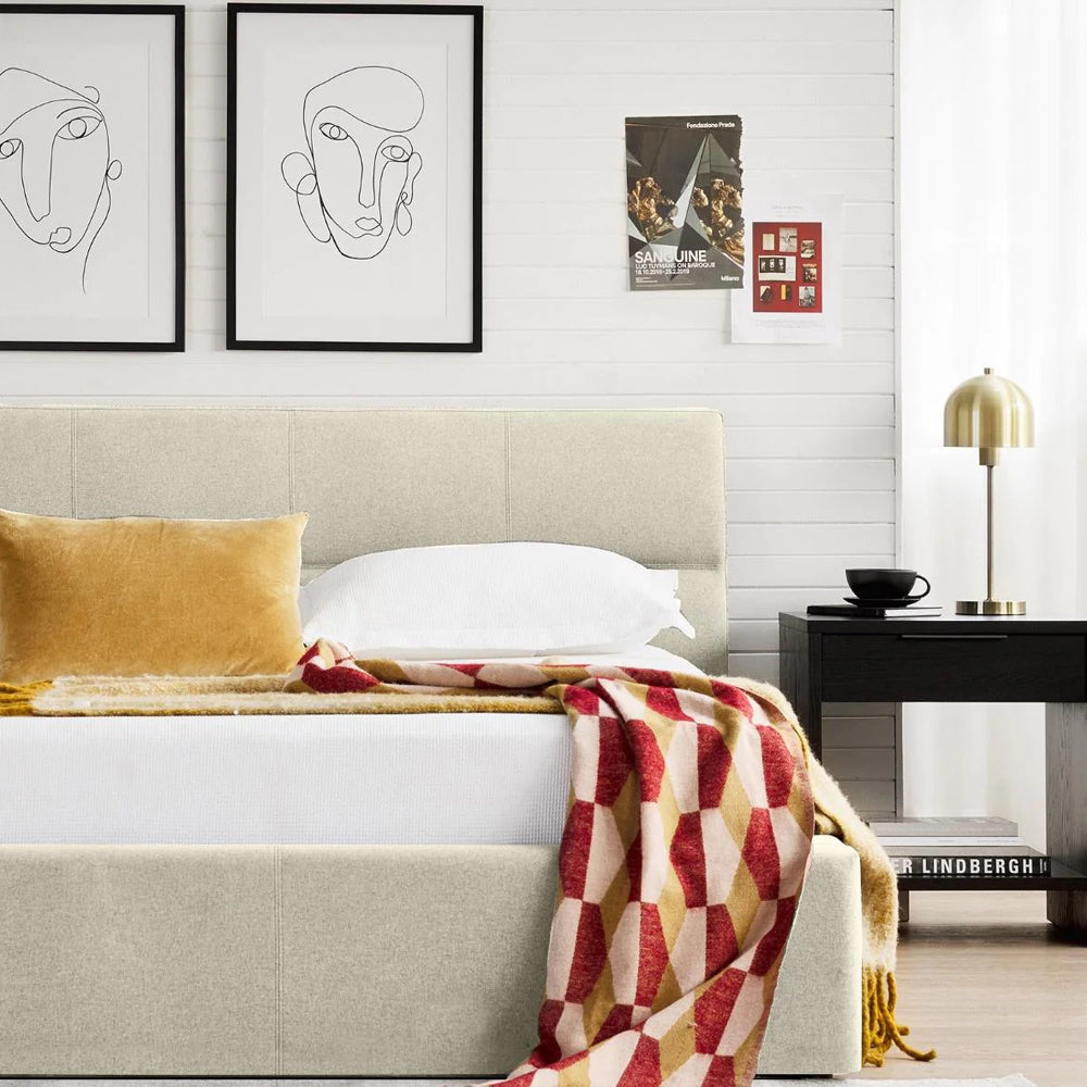 Reve Bed by Mobital, showing reve bed in live shot.